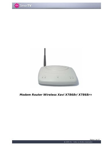 Modem Router Wireless Xavi X7868r/X7868r+ - Clix