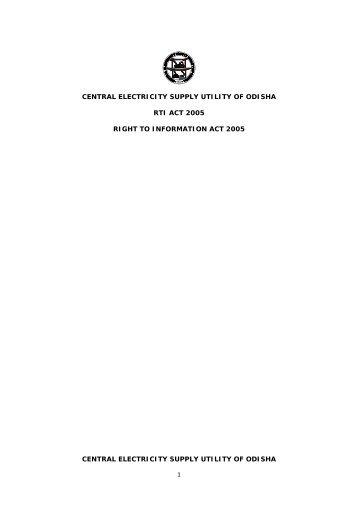 Introduction - Central Electricity Supply Utility of Orissa (CESU)