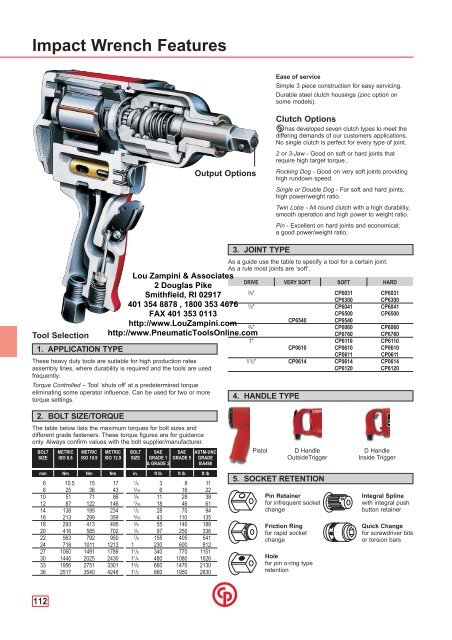 CP Desoutter Industrial Impact Wrenches - Pneumatic Tools Online