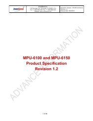 MPU-6100 and MPU-6150 Product Specification Revision 1.2