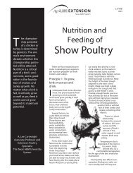 Nutrition and Feeding of Show Poultry - Repository - Texas A&M ...