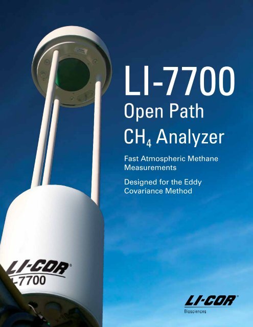 Open Path CH4 Analyzer - LI-COR