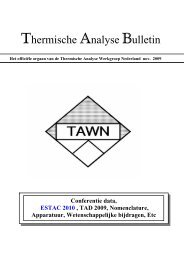 Thermische Analyse Bulletin - Universiteit Utrecht