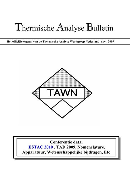 Thermische Analyse Bulletin - Universiteit Utrecht