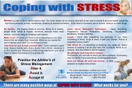 Practice the AAAbc's of Stress Management Alter it ... - Western Health