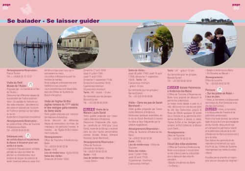 guide touristique - Mairie d'Andernos