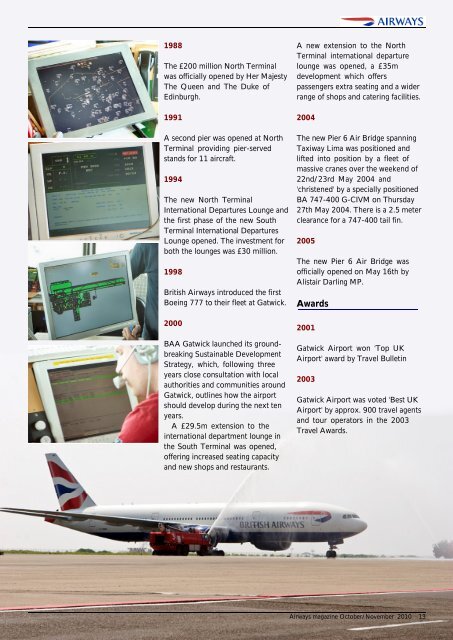 BEHIND THE SCENES AT GATWICK AIRPORT - British Airways ...