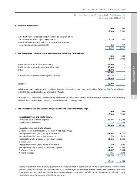 Directors' Reports and Financial Statements - DCC plc