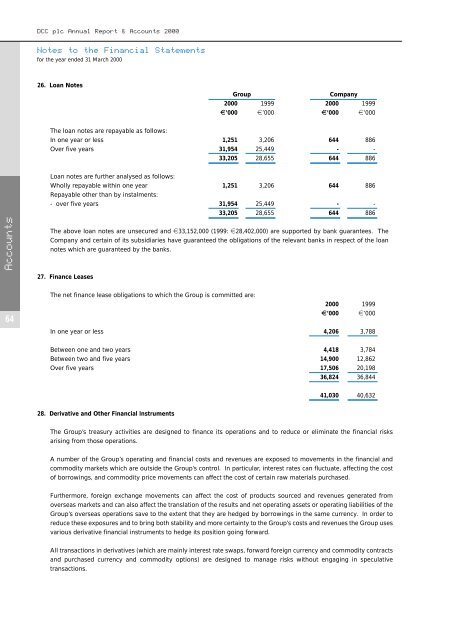 Directors' Reports and Financial Statements - DCC plc