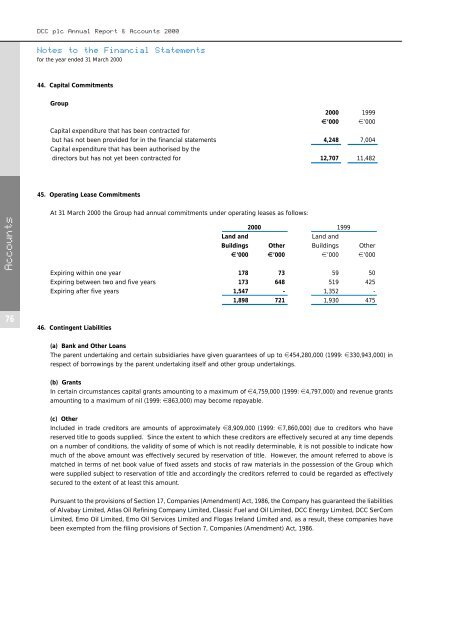 Directors' Reports and Financial Statements - DCC plc