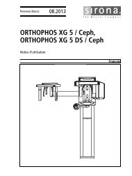 6004753 GBA ORTHOPHOS XG 5 FR.book - Sirona - Technical ...