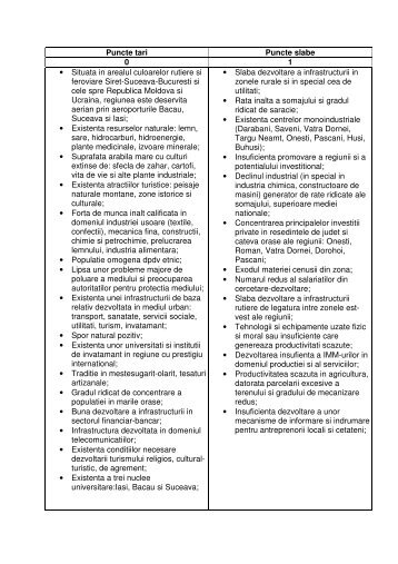 Analiza SWOT - Agentia pentru Dezvoltare Regionala Nord-Est