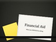 Financial Aid: What you need to know - Gordon State College
