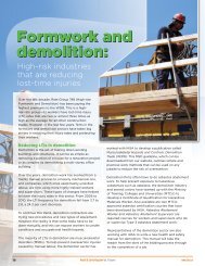 Formwork and demolition