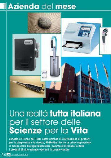 Una realtÃ  tutta italiana per il settore delle Scienze ... - Promedianet.it