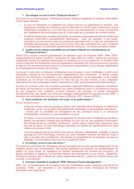 QR Progiciels de Gestion