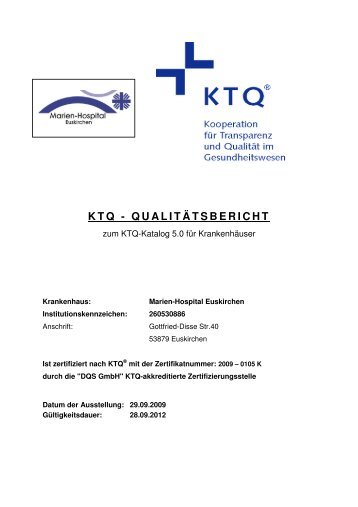 KTQ - QUALITÄTSBERICHT