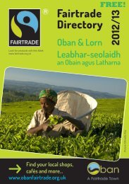 Oban FairTrade Directory - Argyll and Bute Council