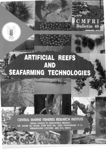 artificial reefs and seafarming technologies - Eprints@CMFRI