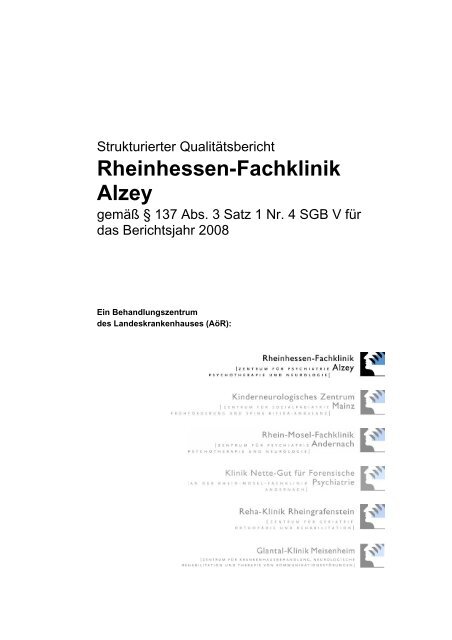 Rheinhessen-Fachklinik Alzey - KTQ