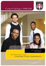 2008-10 Course Catalog - Central State University