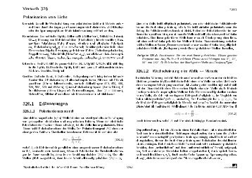 Versuch 326 Polarisation von Licht 326.1 ErlÃ¤uterungen - Praktikum