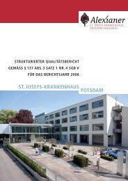 strukturierter Qualitätsbericht 2008 - Alexianer Potsdam