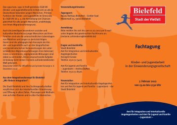 Migranten als Adressaten der Jugendhilfe - Bielefeld interkulturell