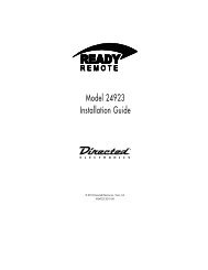 Model 24923 Installation Guide - Ready Remote