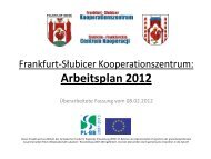 Arbeitsplan 2012 - Frankfurt-SÅ‚ubicer Kooperationszentrum