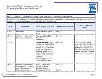 Training for Teacher Evaluators - SEED – System for Educator ...