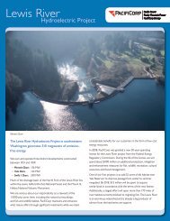 Lewis River Hydroelectric Project - PacifiCorp