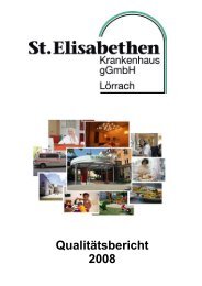 Qualitätsbericht 2008 - St. Elisabethen Krankenhaus gGmbH Lörrach