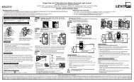 Leviton Decora IPx15 Occupancy Sensor Installation (.pdf)