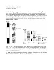 2009 Final study guide part 2 - MyGeologyPage