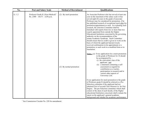 scheme of recruitment - University Grants Commission - Sri Lanka