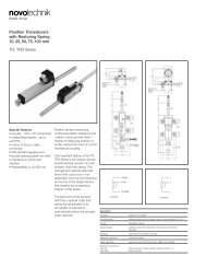 Novotechnik Linear Catalog 2007 - Meditronik