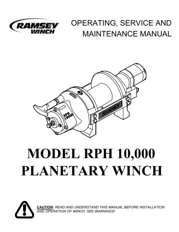 Ramsey RPH10000 Planetary Winch
