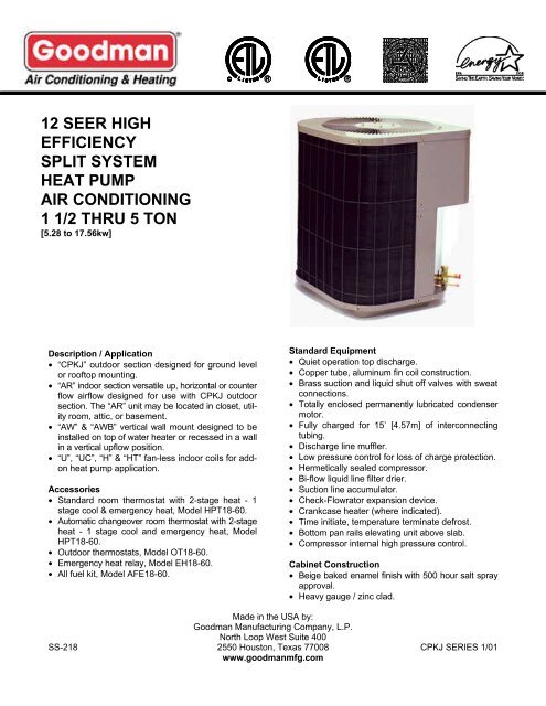 12 seer air conditioner