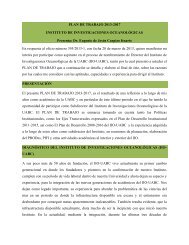 PLAN DE TRABAJO 2013-2017 INSTITUTO DE INVESTIGACIONES ...
