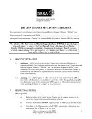 2010 dbsa chapter affiliation agreement - Depression and Bipolar ...