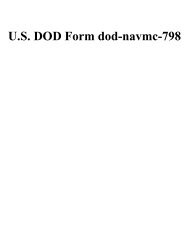 U.S. DOD Form dod-navmc-798