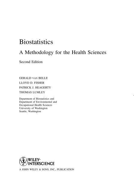 Biostatistics