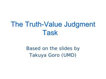 The Truth-Value Judgment Task