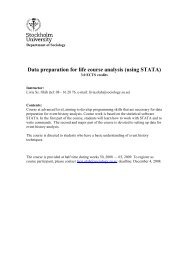 Data preparation for life course analysis (using STATA) - SUDA