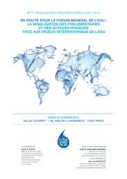 EN ROUTE POUR LE FORUM MONDIAL DE L'EAU : LA MOBILISATION DES ...