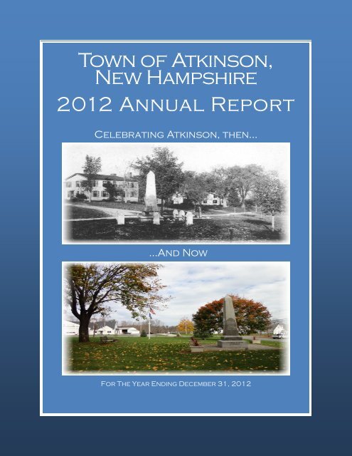 Annual report, Salem, New Hampshire : Salem (N.H.: Town) : Free Download,  Borrow, and Streaming : Internet Archive