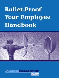 Bullet-Proof Your Employee Handbook