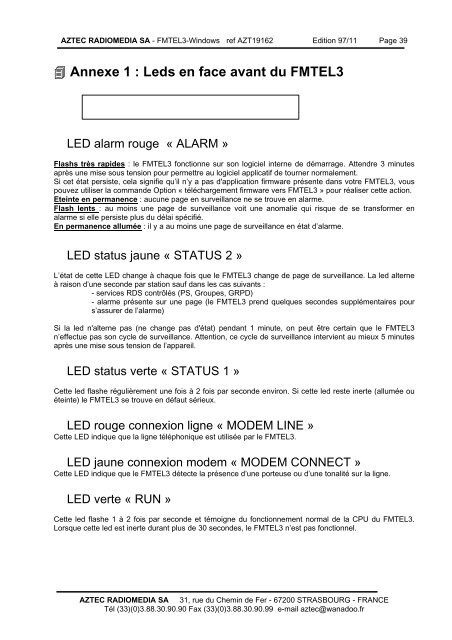 FMTEL3-Win - Radio Technique