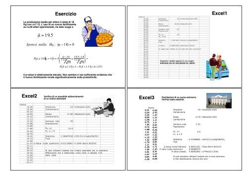 Inferenza e test statistici - Dipartimento di Economia e Statistica